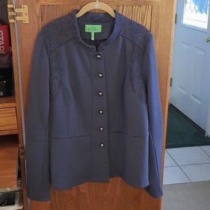 NWOT.  LOGO Long Sleeve Jacket Top